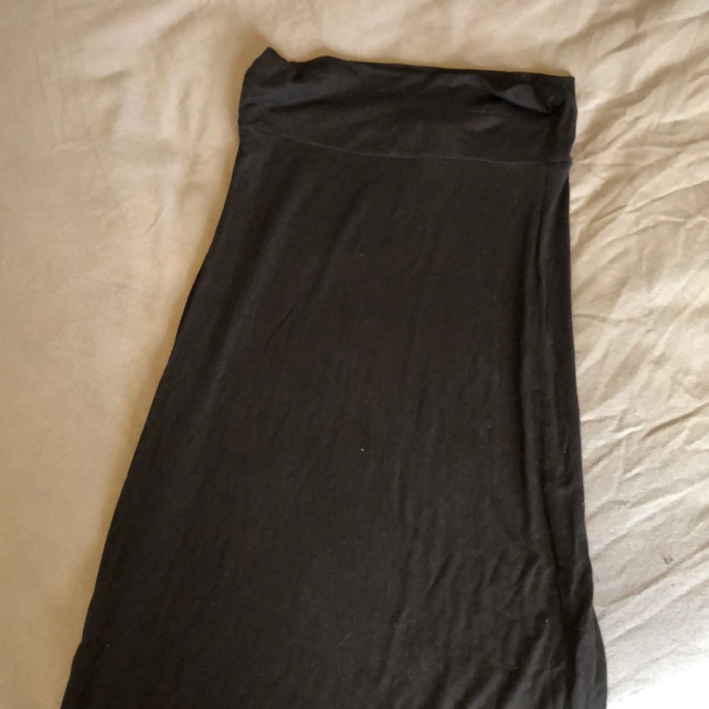 Black maxi skirt